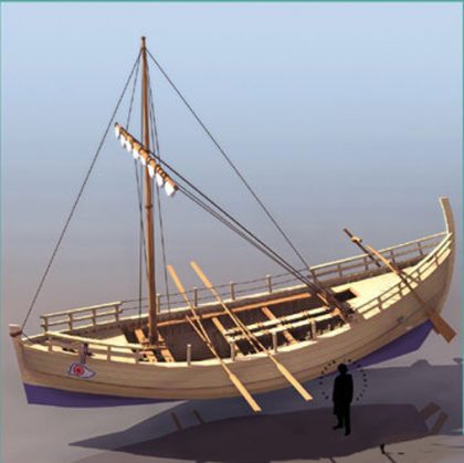 Jézus korabeli hajó modellje